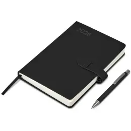 Altitude Enterprise A5 2026 Diary & Omega Pen Set Black